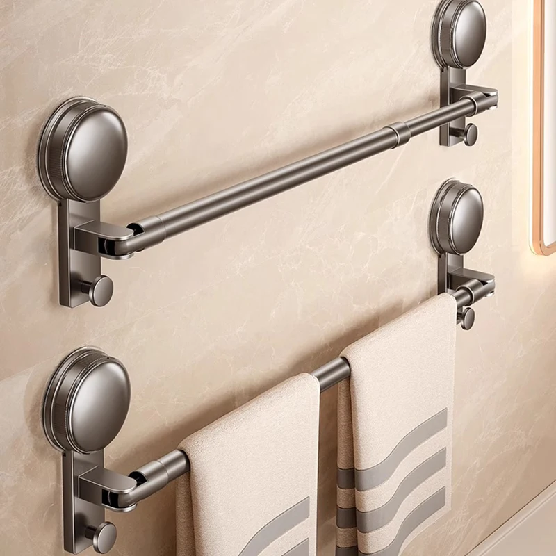 AOBT Telescopic slipper rack suction cup free of punching, bathroom retractable convenient placement of bathroom balcony hanging